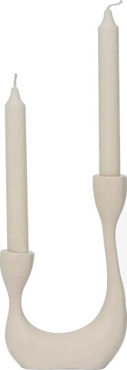 Urban Nature Culture Urban Nature Culture Candle Holder Palesa Almond Milk ALMOND MILK H 21.5 cm
