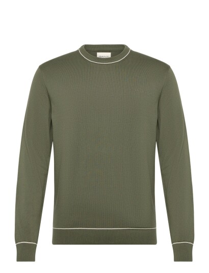 GANT Cotton Modal C Neck Khaki green XL