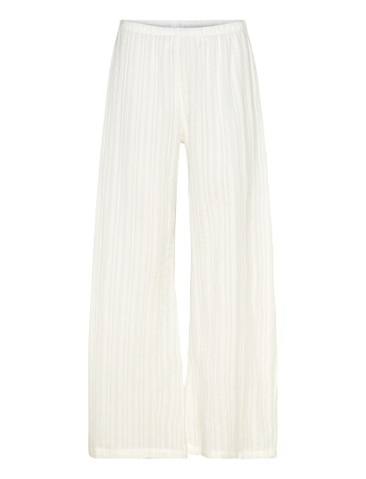 Weekday Pull On Cotton Trousers   Cream   L
