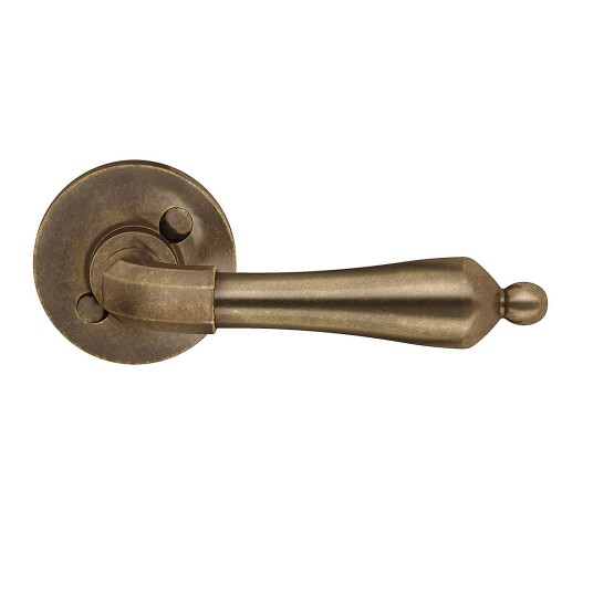 Beslagsboden B153A Ytterdørvrider Antikk Messing