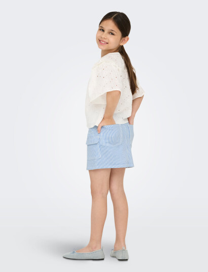 Kids Only Kogibi Striped Cargo Skirt Pnt Blue 164