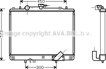 PRASCO MTA2162 Radiator motorkjøling PRASCO MTA2162 Radiator motorkjøling
