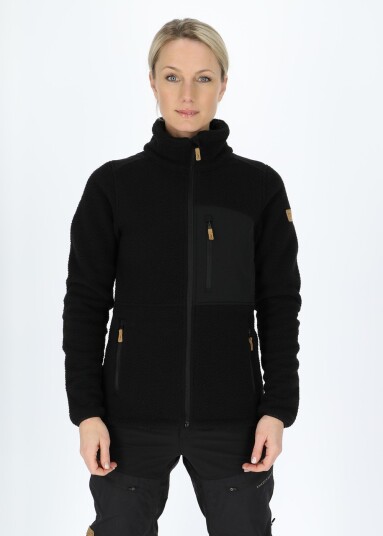 Swedemount Nordkap Pile Jacket W Black/Black 42 Fleecetrøyer Swedemount Nordkap Pile Jacket W Black/Black 42 Fleecetrøyer