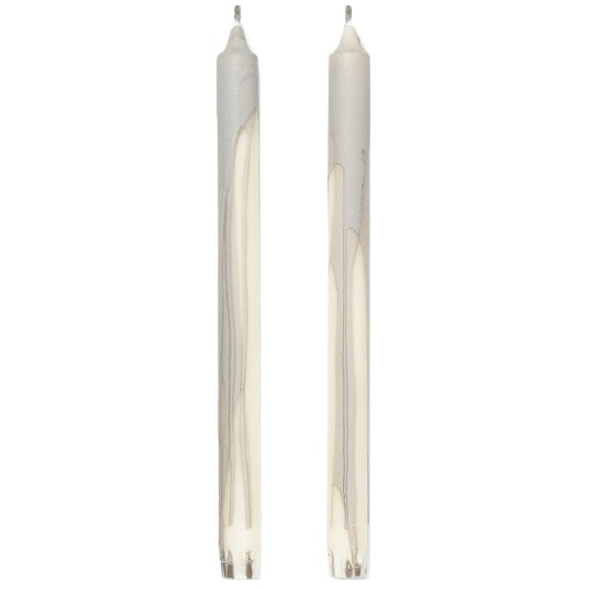Ferm Living Dryp Stearinlys 30 cm 2 pk Varmgrå Ferm Living Dryp Stearinlys 30 cm 2 pk Varmgrå