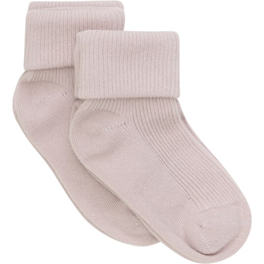 Minymo Shell Baby Rib Strømpe Med Fold 2-Pakning 19-22