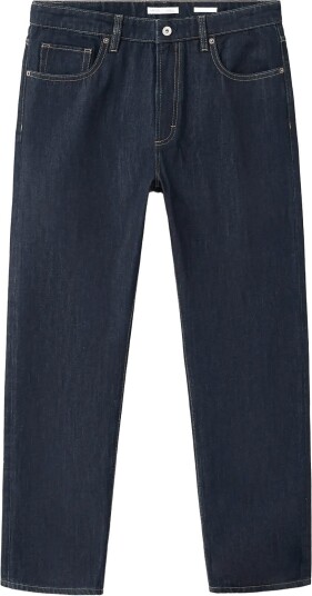 Mango Moby Relaxed Fit Dark Wash Jeans Navy 58 Mango Moby Relaxed Fit Dark Wash Jeans Navy 58