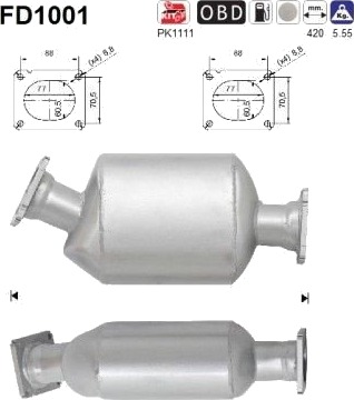 Partikkelfilter AS FD1001