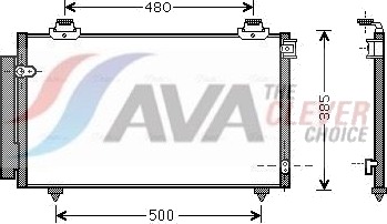 Kondensator, klimaanlegg AVA COOLING SYSTEMS TO5431D