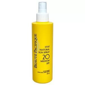 Beauté Pacifique Stay Natural Solspray SPF 20 200ml med UVA- og UVB-beskyttelse