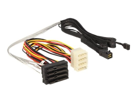 Delock 1m SAS Intern Kabel 4x29p SFF-8482 Flerfarget