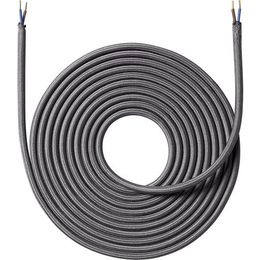 Nielsen Light Stoffledning 4m Mørkegrå 2x0,75mm² Nielsen Light Stoffledning 4m Mørkegrå 2x0,75mm²