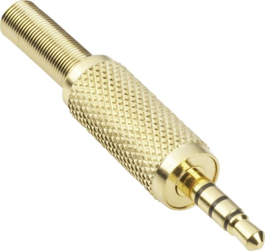 Bkl Electronic 1103057 3,5 Mm Jackplugg Rett Pol 4-Polet Stereo Gold 1 Stk Bkl Electronic 1103057 3,5 Mm Jackplugg Rett Pol 4-Polet Stereo Gold 1 Stk