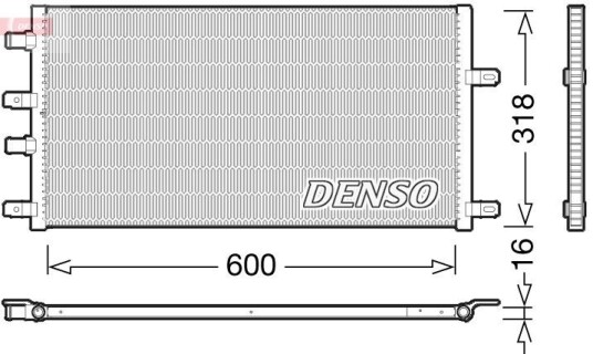 Radiator DENSO DRM12011 Radiator DENSO DRM12011