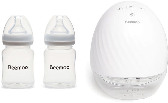 Beemoo Care Wearable Elektrisk Brystpumpe Singel inkl. Brystmelkflaske 180 ml 2-pack Beemoo Care Wearable Elektrisk Brystpumpe Singel inkl. Brystmelkflaske 180 ml 2-pack