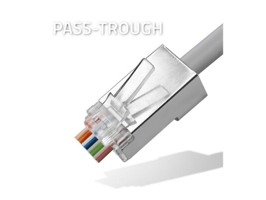 Qoltec Nettverkkontakt Rj-45 Hann Ftp Cat 5E Sølv En Pakke 100