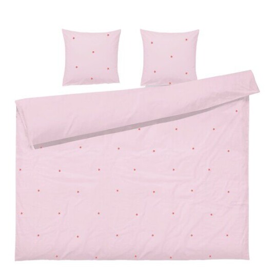 Juna Daisy sengetøy 200x220 cm rosa/rød Juna Daisy sengetøy 200x220 cm rosa/rød