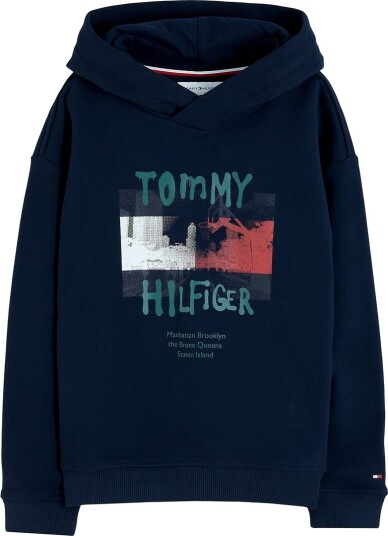 Tommy Hilfiger Hettegenser Graffiti Dark BlåBLÅ Tommy Hilfiger 3 år (98) Hettegenser Marineblå