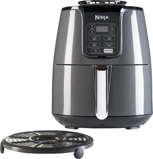 Ninja AF100 Airfryer 1550W 3,8L Grå med Avtagbar Skål Ninja AF100 Airfryer 1550W 3,8L Grå med Avtagbar Skål