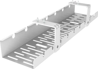 Activejet Cmp502 Bi Kabelkurv Bord Metall Hvit