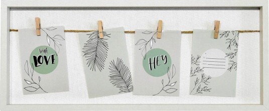 Nielsen Design Collage fotoramme for 4 bilder 9x13cm hvit tre
