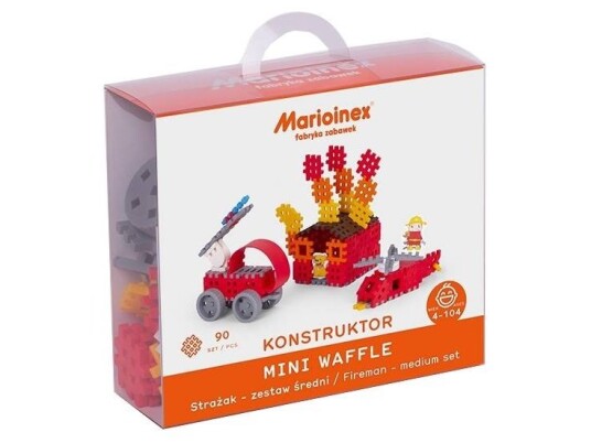 Marioinex Klocki Waffle Mini Brannmann Medium