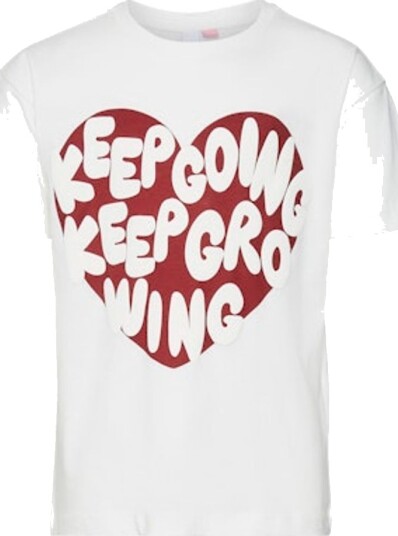 Vero Moda Girl Appleheart Kelly Topp Snow White Biking Red+White (158/164)