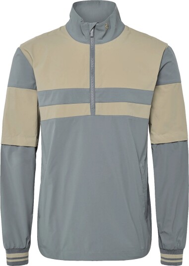 Original Penguin Golf 1/4 Zip Color Block Wind Jacket QUIET SHADE XL