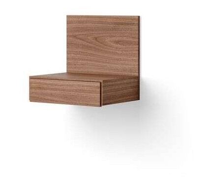 New Works - Tana Wall Mounted Nightstand Walnut New Works New Works - Tana Wall Mounted Nightstand Walnut New Works