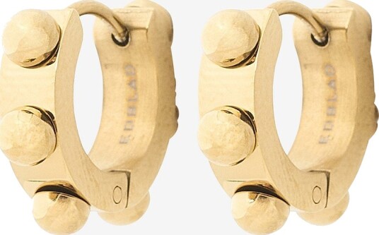 Edblad   Øreringer Stud Hoops Gold   Gull