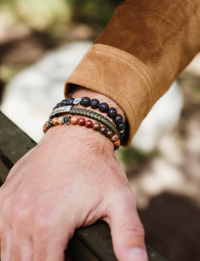 edd. Beads Bracelet 8Mm Black M 20 cm edd. Beads Bracelet 8Mm Black M 20 cm