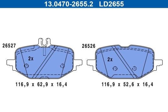 Bremseklosser ATE 13.0470-2655.2