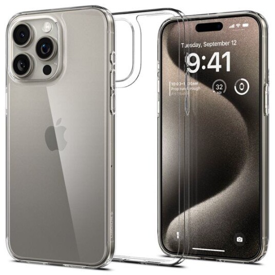 Spigen Air Skin Hybrid Mobildeksel for iPhone 15 Pro Max - Gjennomsiktig