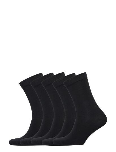 Boozt Merchandise 5-Pack Sock - Black - 36-38 Boozt Merchandise 5-Pack Sock - Black - 36-38