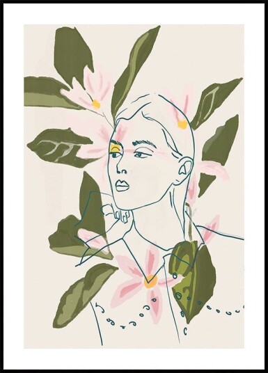 Floral Reflection Plakat Plakat / 100x150cm