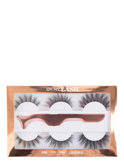 Oh My Lash Oh My Lash Faux Mink Strip Am To Pm Set - Black - 6 pcs Oh My Lash Oh My Lash Faux Mink Strip Am To Pm Set - Black - 6 pcs