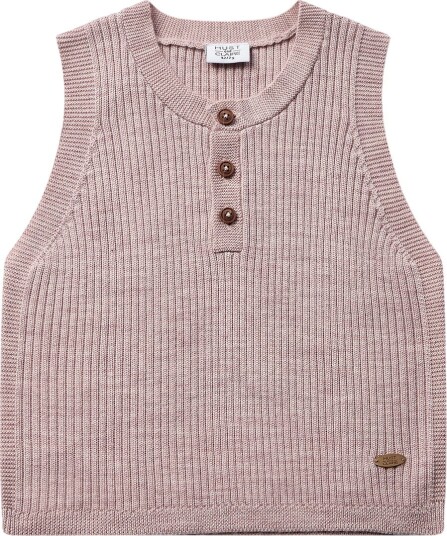 Hust and Claire Vest Ull Strikk HCEdi Heather Hust and Claire 1½ år (86) Vest Lilla Rosa