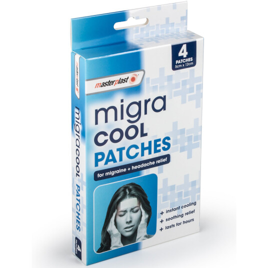 Migreneplaster MASTERPLAST Migra Cool Lindring mot hodepine og migrene 4 pcs.