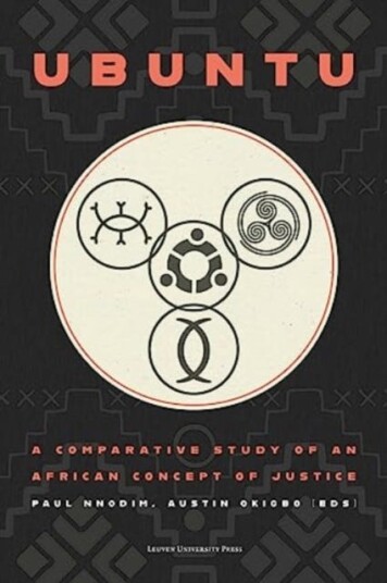 Ubuntu  A Comparative Study of an African Concept of Justice