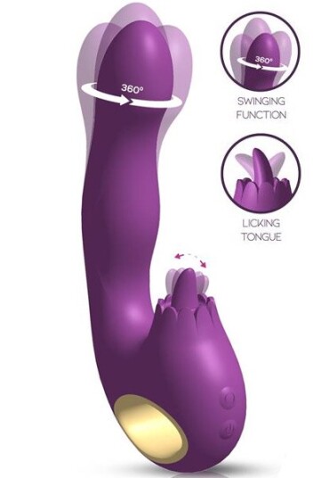 Action Toka Vibe Swinging & Stimulating Licking Tongue