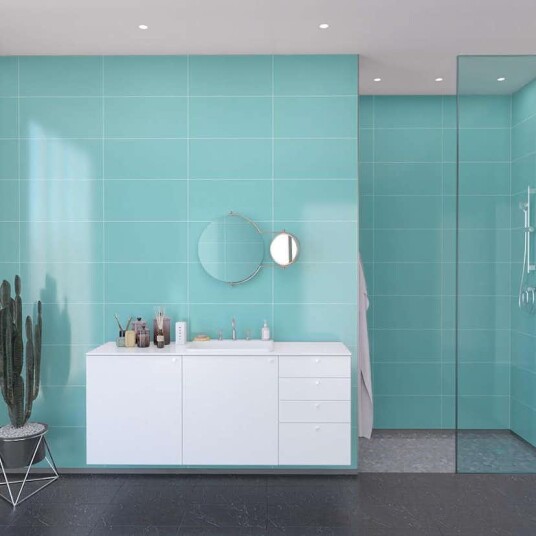 Baderomspanel Fibo 2212 6030 Aquamarine