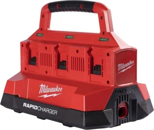 Milwaukee M18 PC6 Hurtiglader for 6 Batterier - Packout System