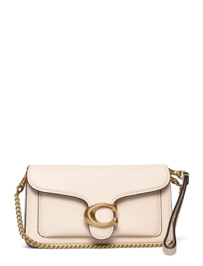 Coach Polished Pebbled Leather Tabby Chain Crossbody 19 Cream ONE SIZE Coach Polished Pebbled Leather Tabby Chain Crossbody 19 Cream ONE SIZE