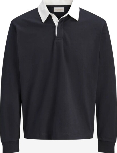 Jack & Jones Jorsalamanco Ls Rubgy Polo Styd DARK NAVY M