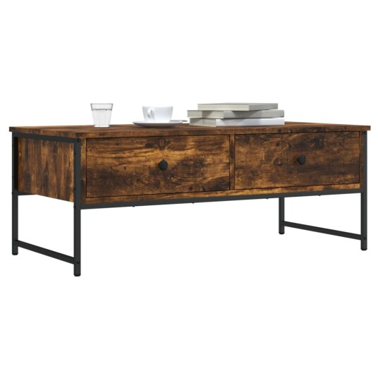 Salongbord røkt eik 101x49x39,5 cm konstruert tre 8721012195219 Salongbord røkt eik 101x49x39,5 cm konstruert tre 8721012195219