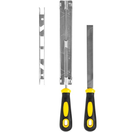 Texas filsett motorsag 3/8" hobby 4mm til vedlikehold av kjeder 90052297