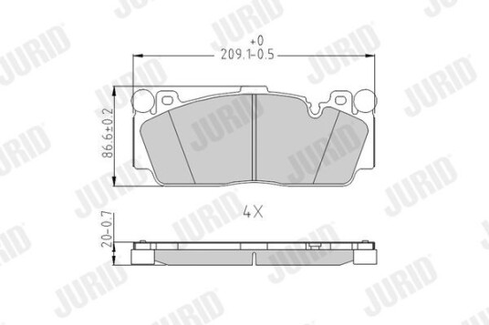 Bremseklosser JURID 573617J Bremseklosser JURID 573617J