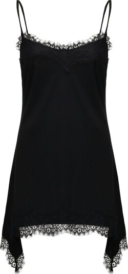 Bubbleroom Lace Detail Singlet BLACK XL(48 50)