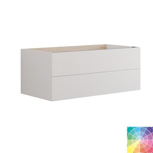 Dansani Calidris Rillet Servantskap 2 Skuff D50cm NCS Farge / 100cm DA-C23-C099