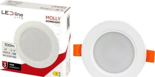 Ledline Innfelte Led Lys Molly 40K 5W 500Lm Ledline Innfelte Led Lys Molly 40K 5W 500Lm