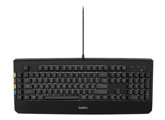 Belkin KVM Remote Control with Integrated Keyboard - Tastatur - Svart Belkin KVM Remote Control with Integrated Keyboard - Tastatur - Svart
